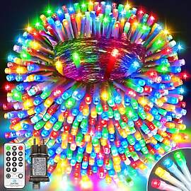 LYNNON 42m 1400 LED Lichterkette Außen Bunt