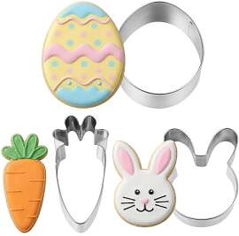 Lysjoy Ausstechformen Ostern, 3 Stück Osterhasen