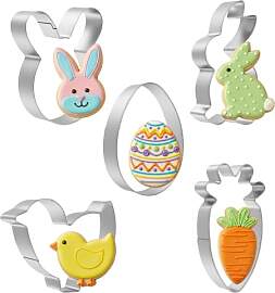 Lysjoy Ausstechformen Ostern, 5 Stück Osterhasen