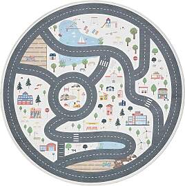 Lytte Kinderteppich Linus Cream ø 150 cm rund -