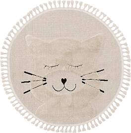 Lytte Kinderteppich Momo Cream ø 120 cm - Teppich 