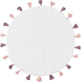 Lytte Waschbarer Kinderteppich Malu Rosa ø 120 cm 