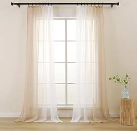 L.Z.E Gardine mit Kräuselband, Transparente