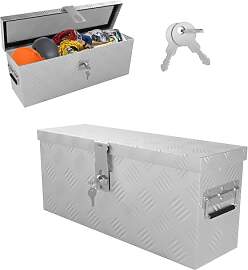 LZQ Aluminium Transportbox mit Deckel, 520x160x220 