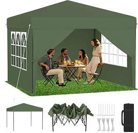 LZQ Premium Pop-Up Pavillon 2,5×2,5 m mit