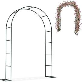 LZQ Rosenbogen Hochzeitsbogen aus Metall 240 cm