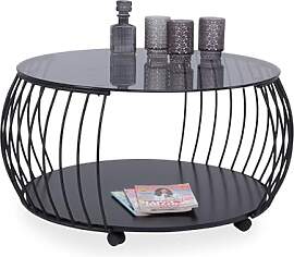 M2 Kollektion Couchtisch Shanghai 2 in schwarz,