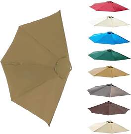 MACAGGTNTU 270cm Halb Sonnenschirm Ersatzbezug 5