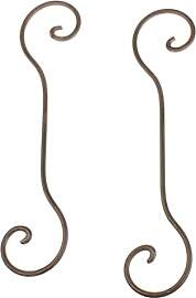 MACOSA SA79602 S-Haken 2er Set braun Metall
