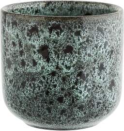 Madam Stoltz Tasse aus Keramik blau, mit Muster,