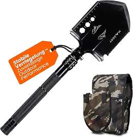 MADERY Klappspaten 11-in-1 – Edelstahl Survival