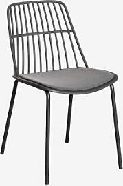 Maeba Gartenstuhl Grau Graphit - Sklum