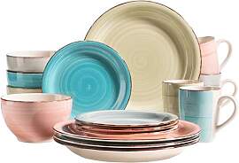 MÄSER 931604 16-teiliges Vintage Geschirr Set