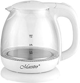 Maestro MR055 Wasserkocher Glas 1L Wasserkocher