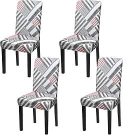 mafudoxi Stuhlhussen 4er Set, Stretch Abnehmbare