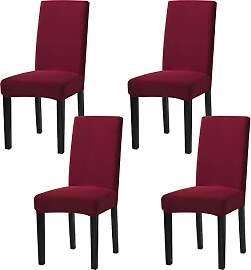 mafudoxi Stuhlhussen 4er Set, Stretch Abnehmbare