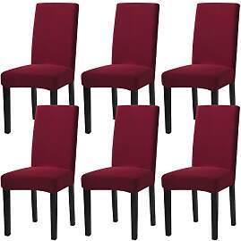 mafudoxi Stuhlhussen 6er Set, Stretch Abnehmbare