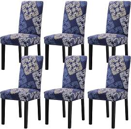 mafudoxi Stuhlhussen 6er Set, Stretch Abnehmbare