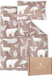 Magano® Kinderbettwäsche 135x200 Rosa | Bambus