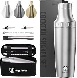 Magcheer Cocktail Shaker Set mit Integrierter
