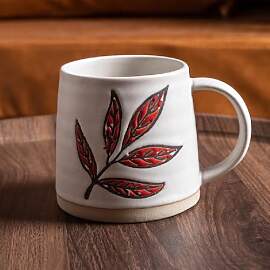 MAGICVOGEL Keramik Kaffeetasse 400ml Kaffeebecher