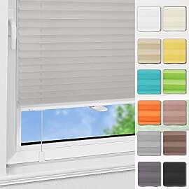 Magiea Plissee ohne Bohren Klemmfix B100 x H110 cm 
