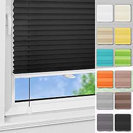 Magiea Plissee ohne Bohren Klemmfix B80 x H200 cm