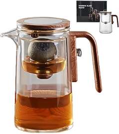 Magische Teekanne 800 Ml Glas-Teekanne mit Teesieb 