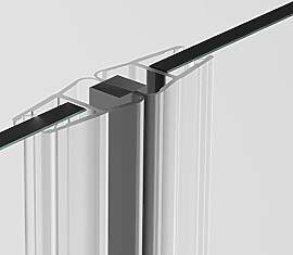 Magnetdichtung für Duschtür 180° – 200 cm