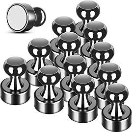 Magnete Stark, 16 Stück 12 mm x 16 mm Schwarze