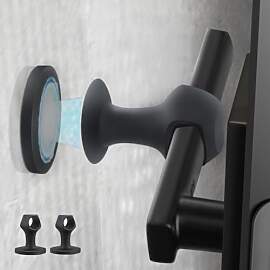 Magnetische Türstopper aus Gummi, mit Saugnapf,