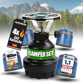 Magnum® Campingkocher inkl. 4 Gaskartuschen
