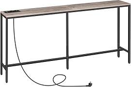 MAHANCRIS Konsolentisch mit Ladestation, 200 cm