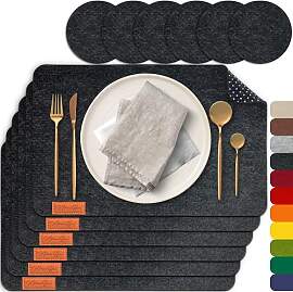 MAHEWA® 6er Set Premium Tischset Platzset aus