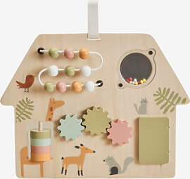 Mahina Kids Holz-multiaktivitätsbrett Braun Natur 