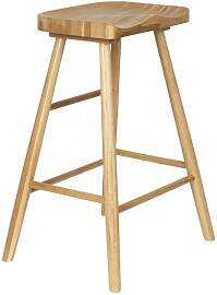 Maison En Vogue Barhocker aus Holz beige, uni -