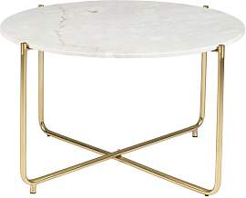 Maison En Vogue Couchtisch in weissem Marmor,