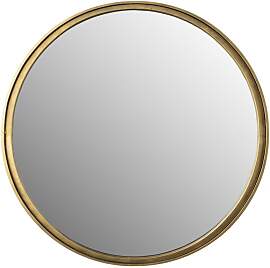 Maison En Vogue Kleiner Metallspiegel, gold, rund, 