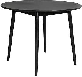 Maison En Vogue Runder Esstisch aus Holz, schwarz, 