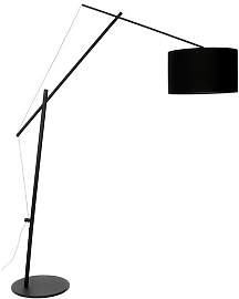 Maison En Vogue Stehlampe aus schwarzem Metall,