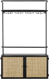 Maison En Vogue Wandregal Metall schwarz,