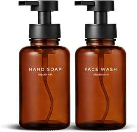 MaisoNovo Glas Schaumseifenspender 2er Set – 400 