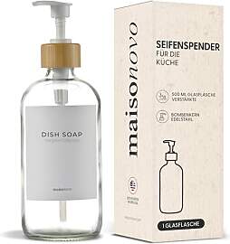 MaisoNovo Glas Seifenspender Bad Set 1er - 500 ml