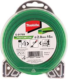 Makita E-01769 Mähfaden Four-Leaf 2,0 mm x 15 m,