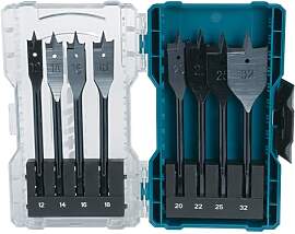 Makita E-08698 Flachfräsbohrer-Set 8-teilig in