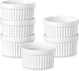 MALACASA Creme Brulee Schälchen 6er Set, 140ml