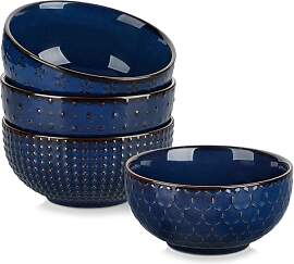 MALACASA Müslischalen 4er Set, 780ml Große Bowl