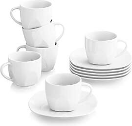 MALACASA, Serie Elisa, 12tlg. Set Cremeweiß
