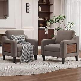 MALOL Sessel Wohnzimmer 2er Set, Ohrensessel