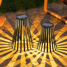 MALUX 2 Stück solar laternen für draußen, IP44